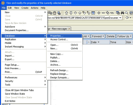 lotus notes database